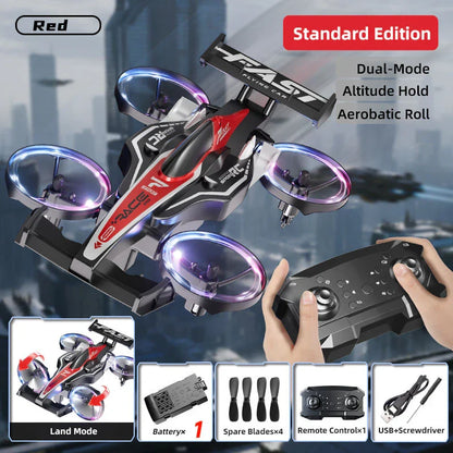 2in1 RC ABS Land & Air Flying Fast Speed Car
