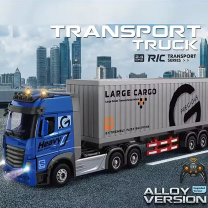 1:24 RC 2.4GHz Diecast Large Cargo Transport Truck