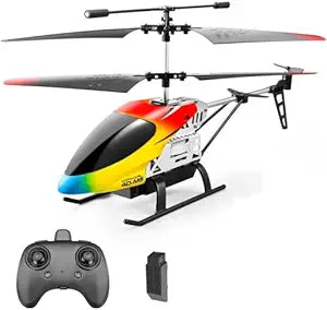 Remote Control Helicopter for Kids Altitude Hold 2.4GHz RC Helicopters with Gyro for Beginner Toys Indoor Flying with 3.5 Channel LED Light Multi Color
