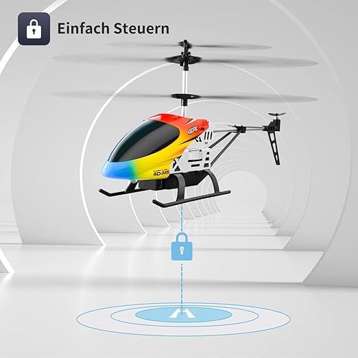 Remote Control Helicopter for Kids Altitude Hold 2.4GHz RC Helicopters with Gyro for Beginner Toys Indoor Flying with 3.5 Channel LED Light Multi Color