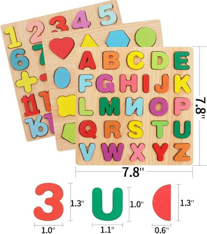 Wooden Learning Educational ABCD Board for Kids, Activity Toys for Toddlers & Preschoolers | ABCD Puzzle Set | Puzzle Toys for 2 Years Old Boys & Girls