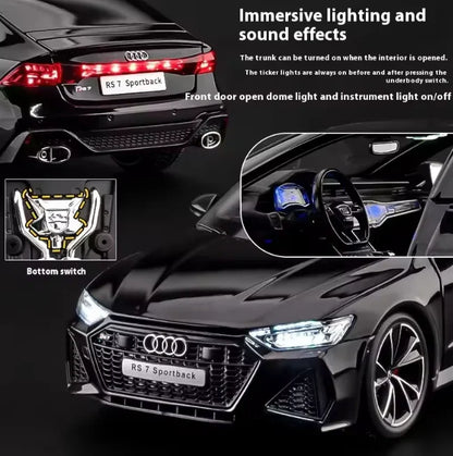 Premium Quality 1:18 Scale Audi RS7 Sportback Inspired Collectible Toy Car Featuring Detailed Interior and Handheld Remote Drive.⭐⭐⭐⭐⭐ (4.9/5)