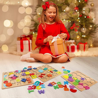 Wooden Learning Educational ABCD Board for Kids, Activity Toys for Toddlers & Preschoolers | ABCD Puzzle Set | Puzzle Toys for 2 Years Old Boys & Girls