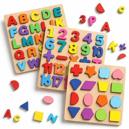 Wooden Learning Educational ABCD Board for Kids, Activity Toys for Toddlers & Preschoolers | ABCD Puzzle Set | Puzzle Toys for 2 Years Old Boys & Girls
