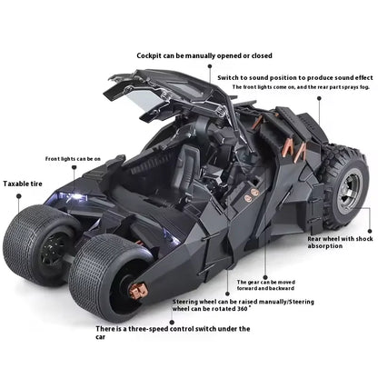 1:18 Diecast Batman Model Car With Smoke