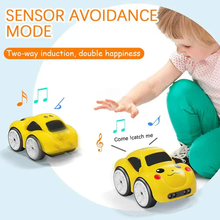 ZippySense – Interactive Sensor-Powered Cartoon Car Toy (Auto-Tracking, Obstacle Avoidance, Remote & Line-Follow Modes) ⭐⭐⭐⭐⭐ (4.8/5)
