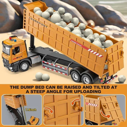 Diecast Large Dump Trailer Truck
