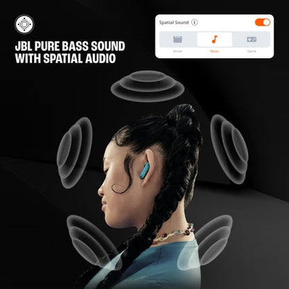 Ear Buds Wireless TWS Bluetooth v5.3 Earbuds with Adaptive NC, Smart Ambient, Extreme Bass & Relax Mode, Multi Connect, Personi-fi 3.0, Speed Charge, Fast Pair, 48 H Playtime, 6 Mics, IP54 (Turquoise Blue)⭐⭐⭐⭐⭐(4.9/5)